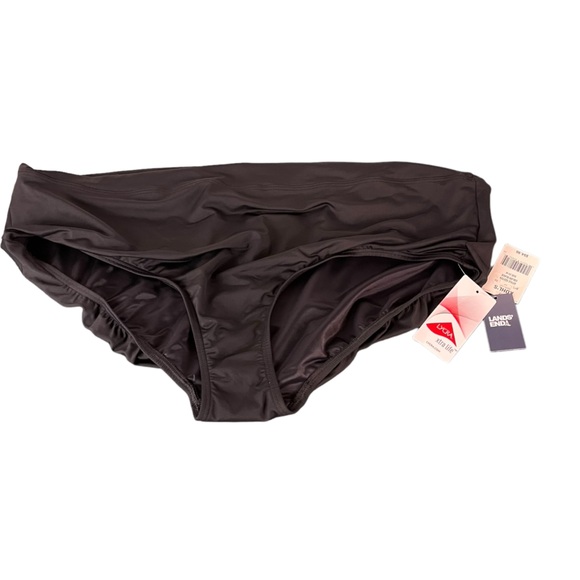 Lands End Swimsuit Bottoms Women’s 24W Tummy Control High Waist Black NWT (26) - Picture 2 of 10